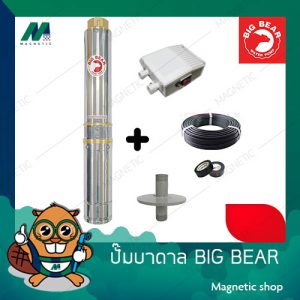 ปั๊มบาดาล BIG BEAR 3"  220V ครบชุด